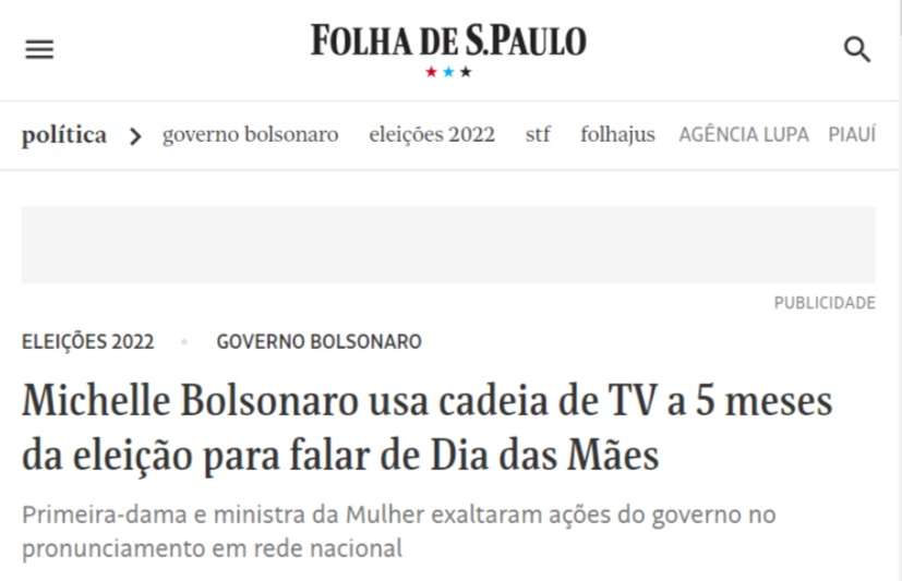 Reprodução Folha de São Paulo