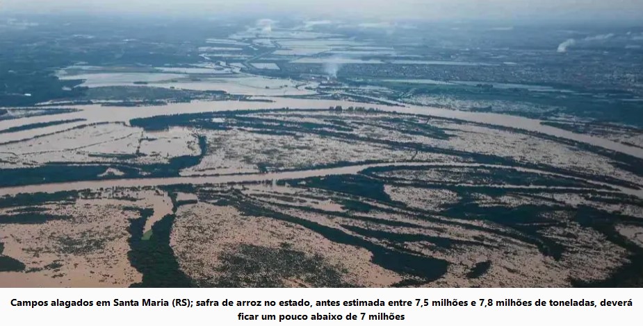 Enchentes devastam agronegócio no Rio Grande do Sul e ameaça abastecimento