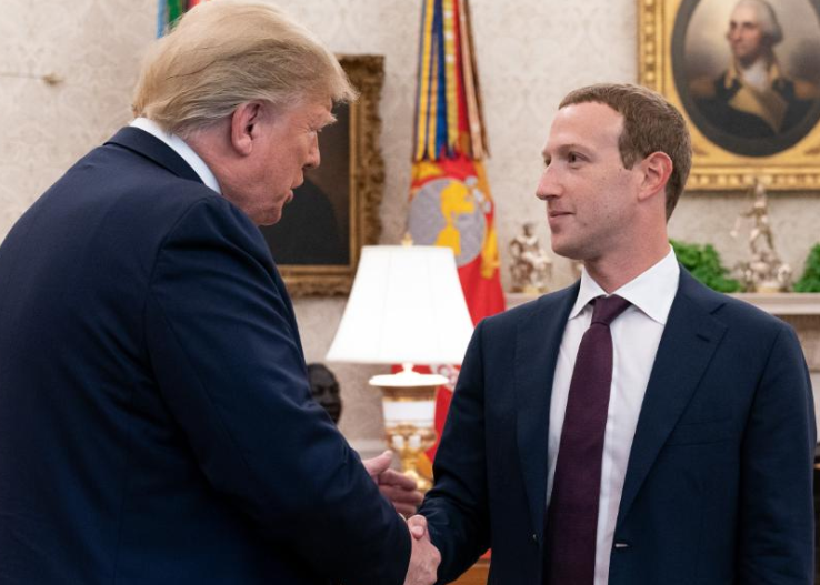 Zuckerberg liga para Trump e pede desculpas por erro do Facebook em foto viral